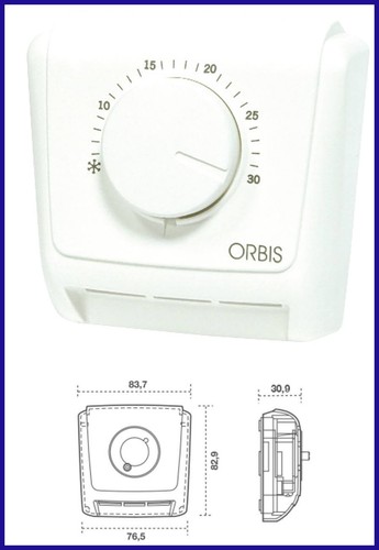 Termostato ambiente orbis - termostato,