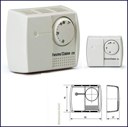 Termostato parete per - parete,
